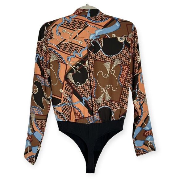 Aritzia Babaton Ambrose Contour Bodysuit SIZE XS Long Sleeve V-Neck Blouse - Picture 2 of 11